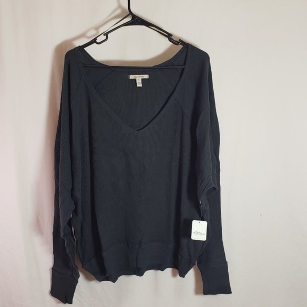 Free People Santa Clara Thermal Black M (AA) - Picture 4 of 12